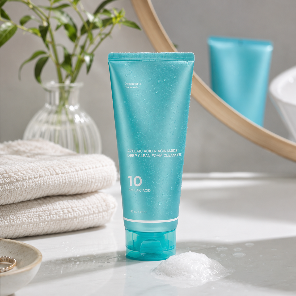 FORM / 04 | Azelaic Acid Gummy Whip Cleanser with Niacinamide for Pore Cleansing