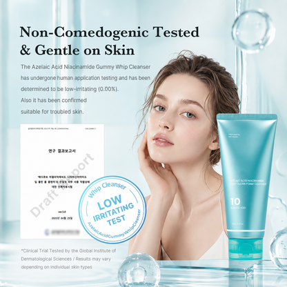 FORM / 04 | Azelaic Acid Gummy Whip Cleanser with Niacinamide for Pore Cleansing