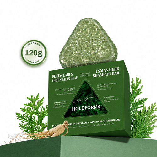 Anti Hair Loss Shampoo Bar - Polygonum, Ginseng & Tea Tree, Strengthens Roots, Reduces Hair Fall, for Thinning Hair, Sulfate-Free, Herbal Hair Growth Soap