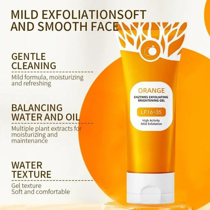 Orange Enzyme Exfoliating Gel -  Enzyme-Infused for Radiant Skin Repair & Smoother Complexion