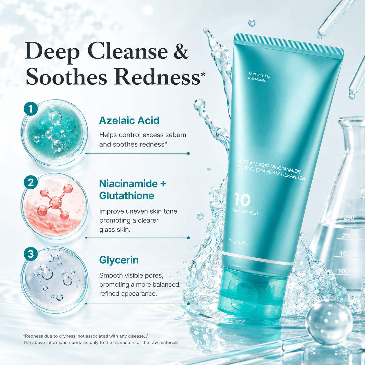 FORM / 04 | Azelaic Acid Gummy Whip Cleanser with Niacinamide for Pore Cleansing