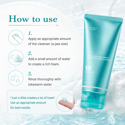 FORM / 04 | Azelaic Acid Gummy Whip Cleanser with Niacinamide for Pore Cleansing